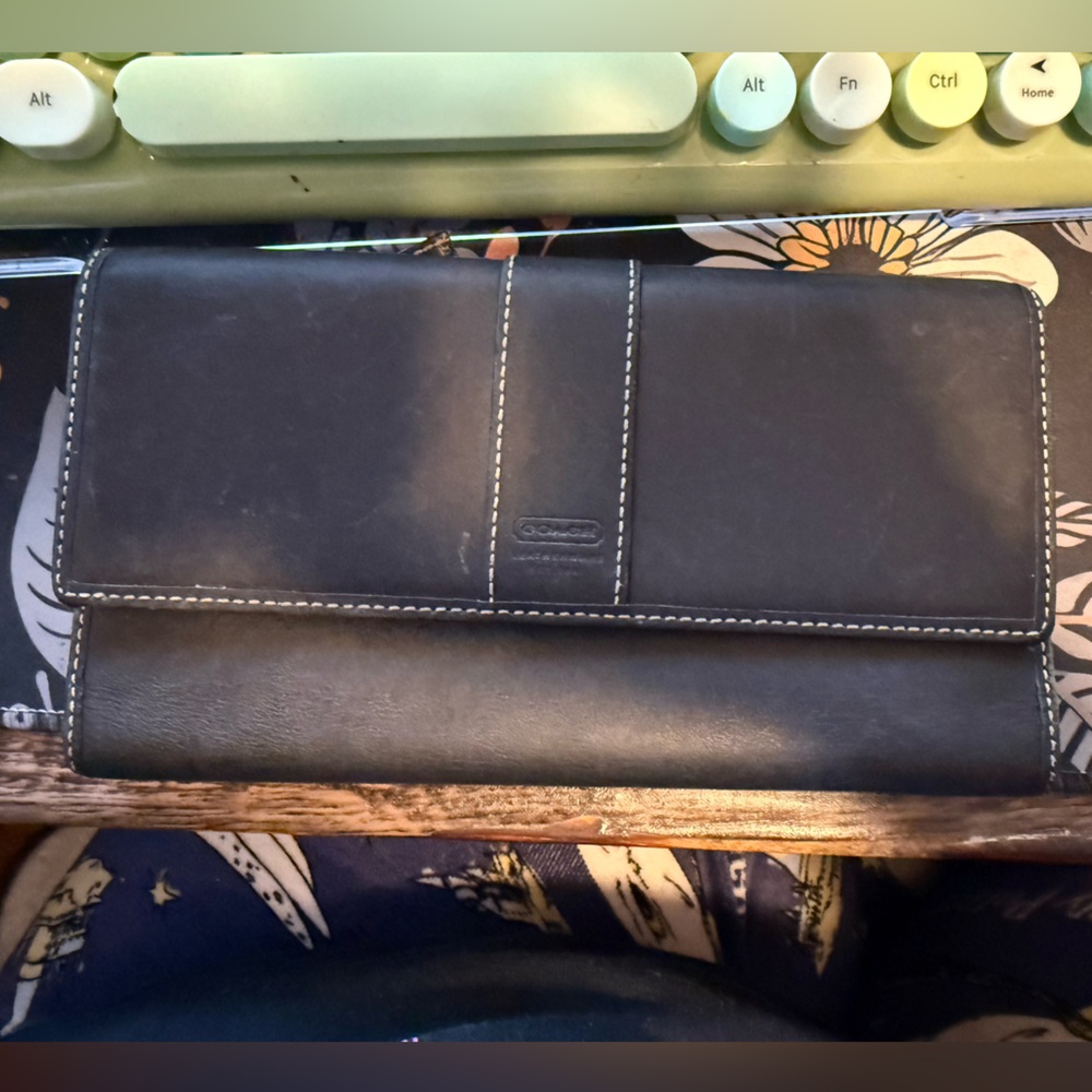 Black Leather Women's wallet